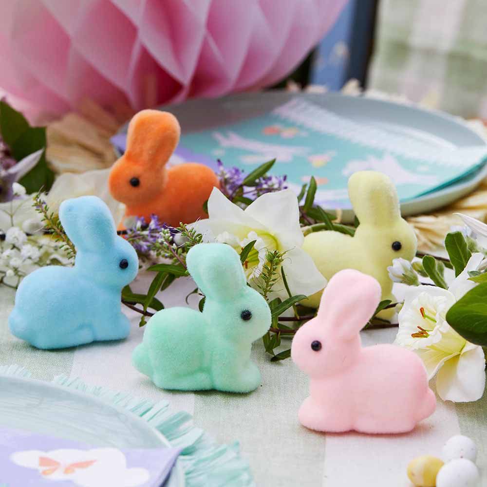 Talking Tables - Truly Bunny Pastel Table Decorations - 5 Pack - 6cm