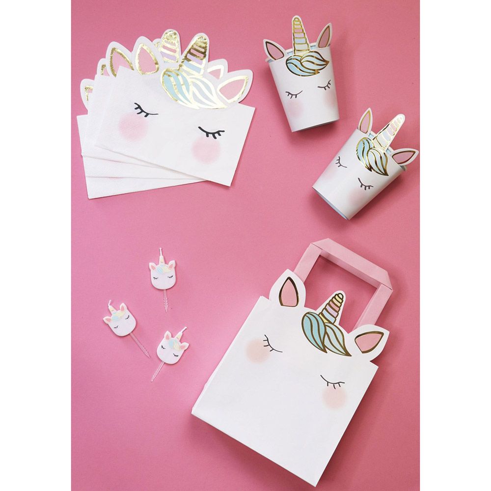 Talking Tables - We Heart Unicorns Shaped Party Bag - 6pcs