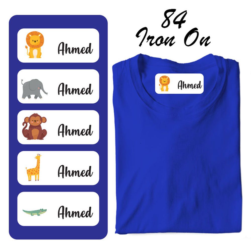 Printshop - Iron On Labels - Pack of 84 - Lion