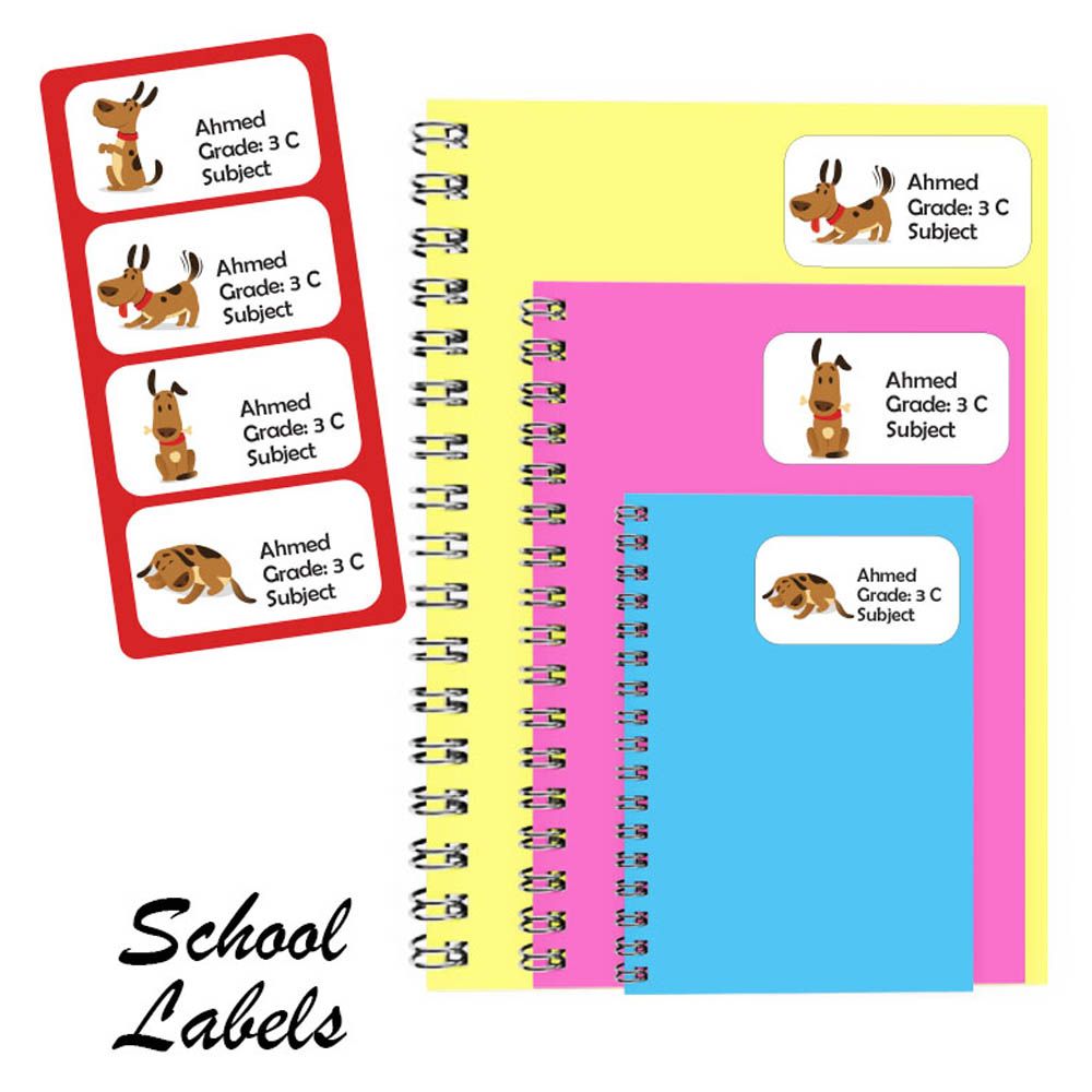 Printshop - Personalised Multi Purpose Labels - Pack of 30 - Dog