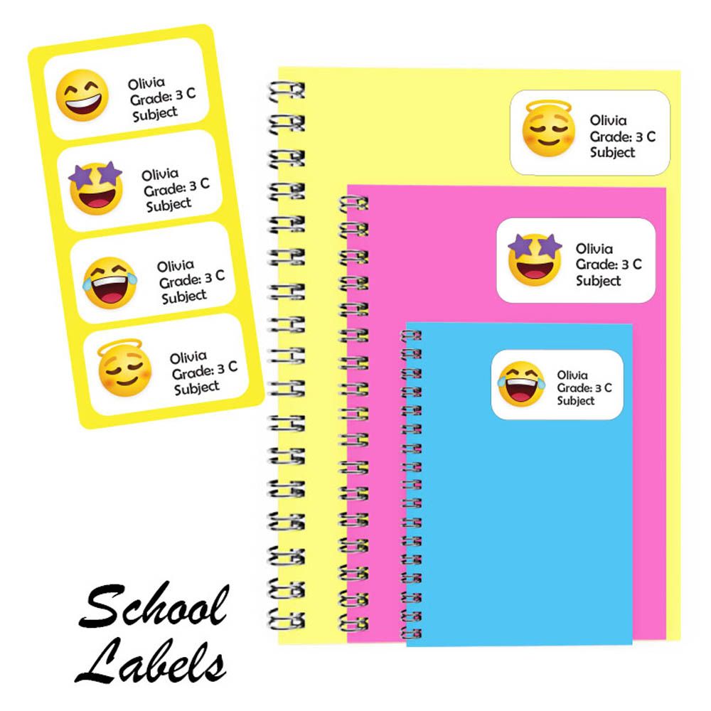 Printshop - Personalised Multi Purpose Labels - Pack of 30 Smiley