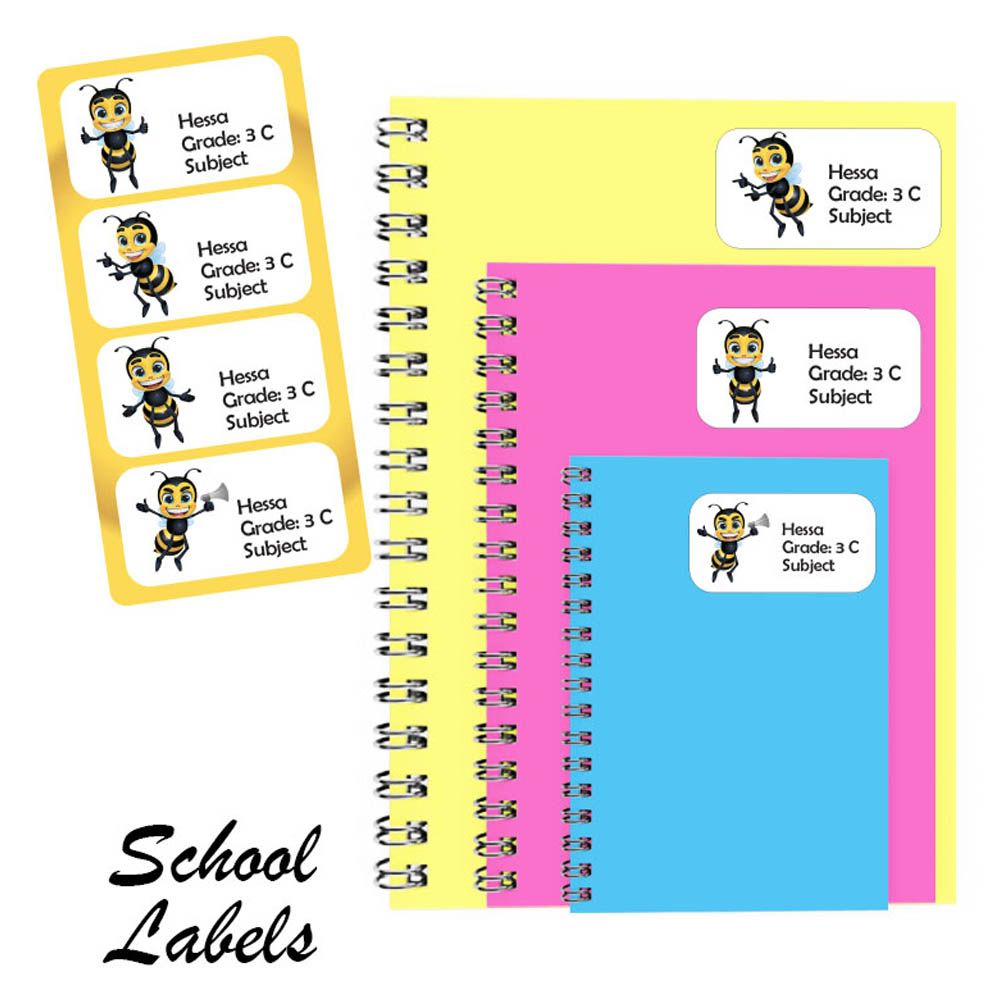 Printshop - Personalised Multi Purpose Labels - Pack of 30 - Bee