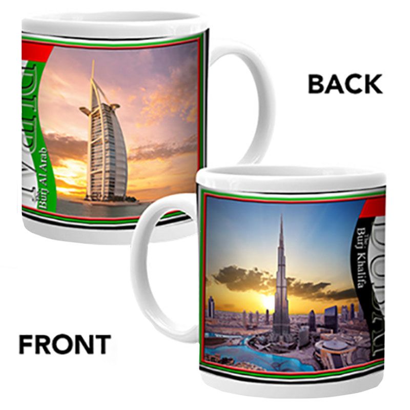 Ajooba - Dubai Souvenir Mug Burj Khalifa Burj Al Arab 06