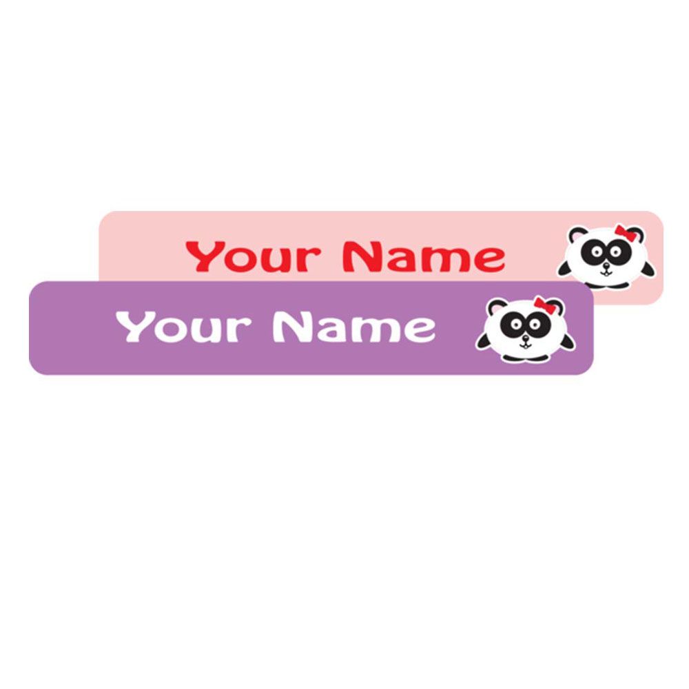 Ladybug - School Labels Panda Girl - Pack of 132