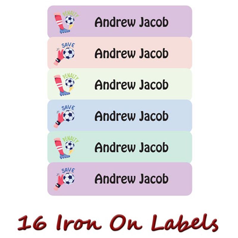 Printshop - Personalised Waterproof Labels Set - Soccer