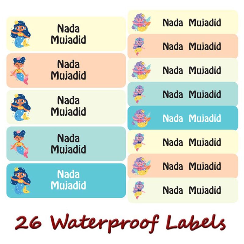 Printshop - Personalised Waterproof Labels Set - Princess