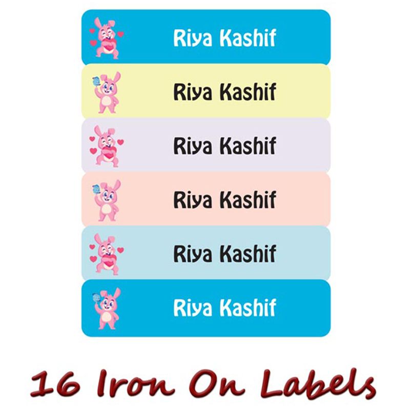 Printshop - Personalised Waterproof Labels Set - Rabbit