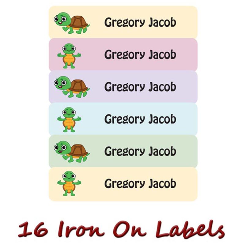 Printshop - Personalised Waterproof Labels Set - Turtle