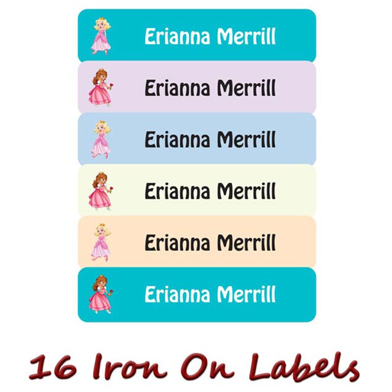 Printshop - Personalised Waterproof Labels Set - Princess 3