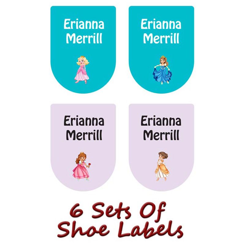 Printshop - Personalised Waterproof Labels Set - Princess 3