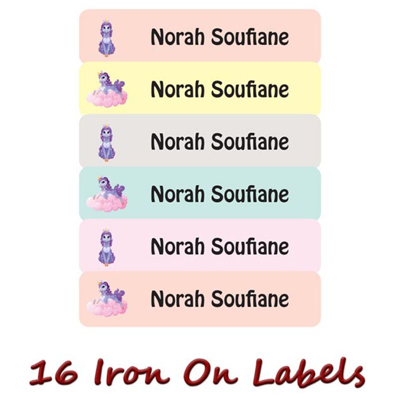 Printshop - Personalised Waterproof Labels Set - Unicorn 2