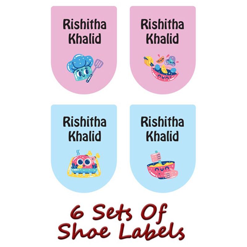 Printshop - Personalised Waterproof Labels Set - Cooking Sets