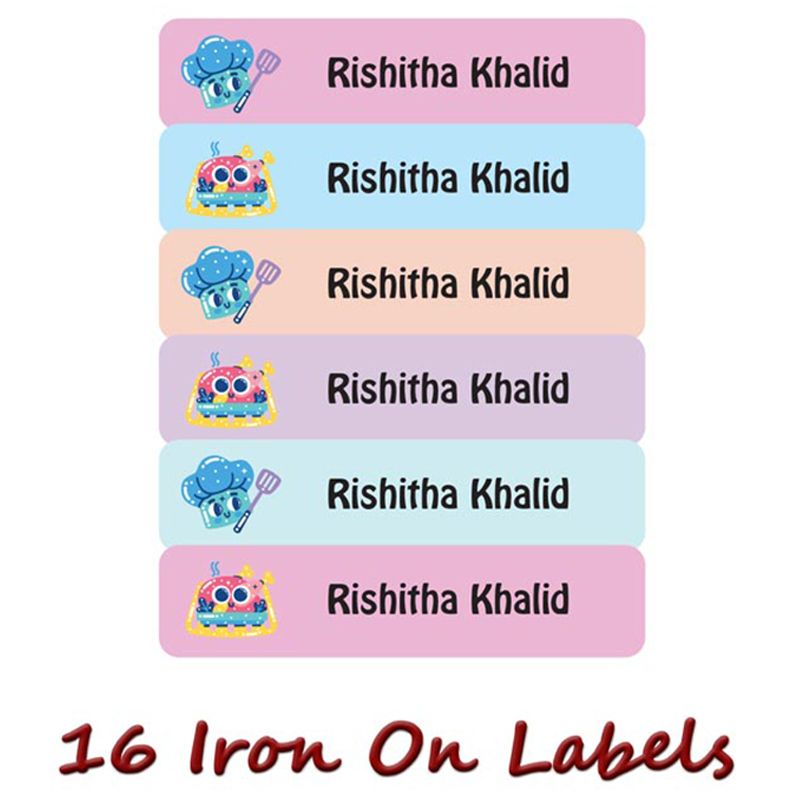 Printshop - Personalised Waterproof Labels Set - Cooking Sets