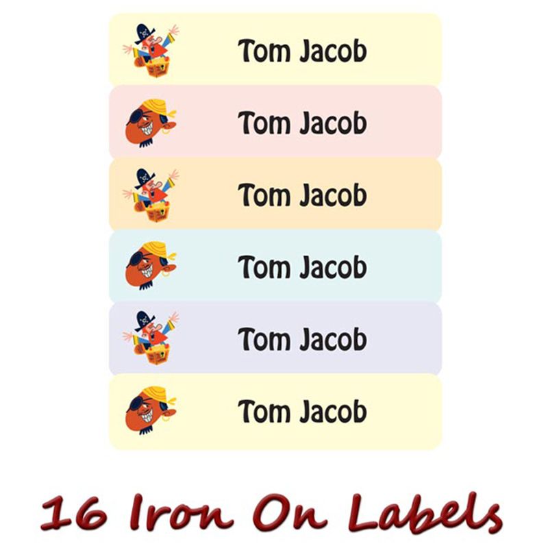 Printshop - Personalised Waterproof Labels Set - Pirates