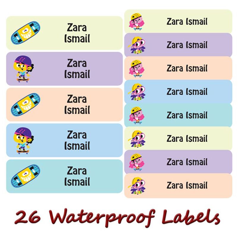 Printshop - Personalised Waterproof Labels Set - Game Boy