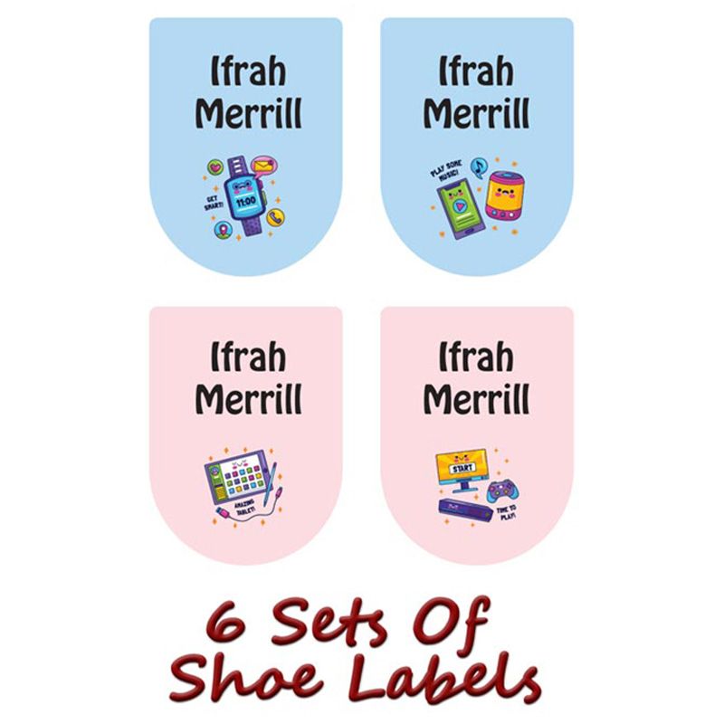 Printshop - Personalised Waterproof Labels Set - Gadgets2