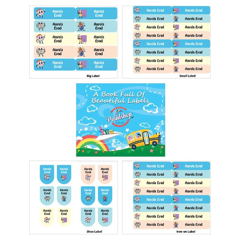 Printshop - Personalised Waterproof Labels Set - Painting Sets 2