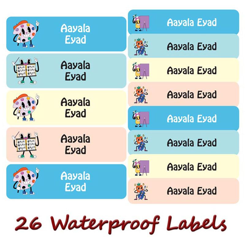 Printshop - Personalised Waterproof Labels Set - Painting Sets 2