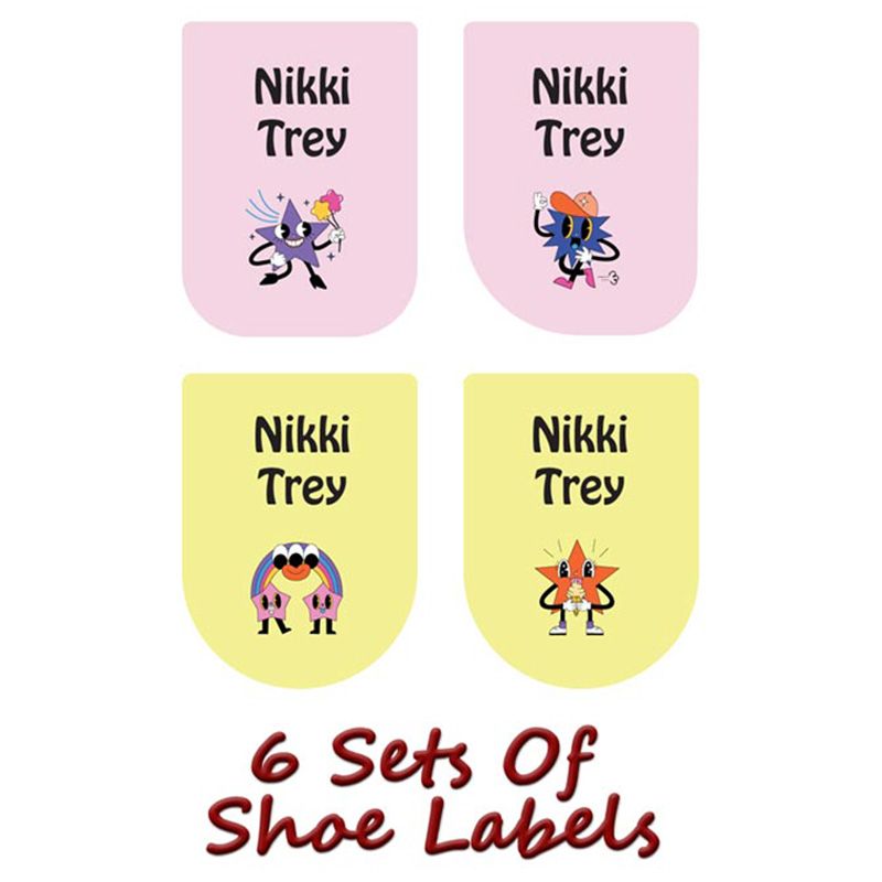 Printshop - Personalised Waterproof Labels Set - Stars