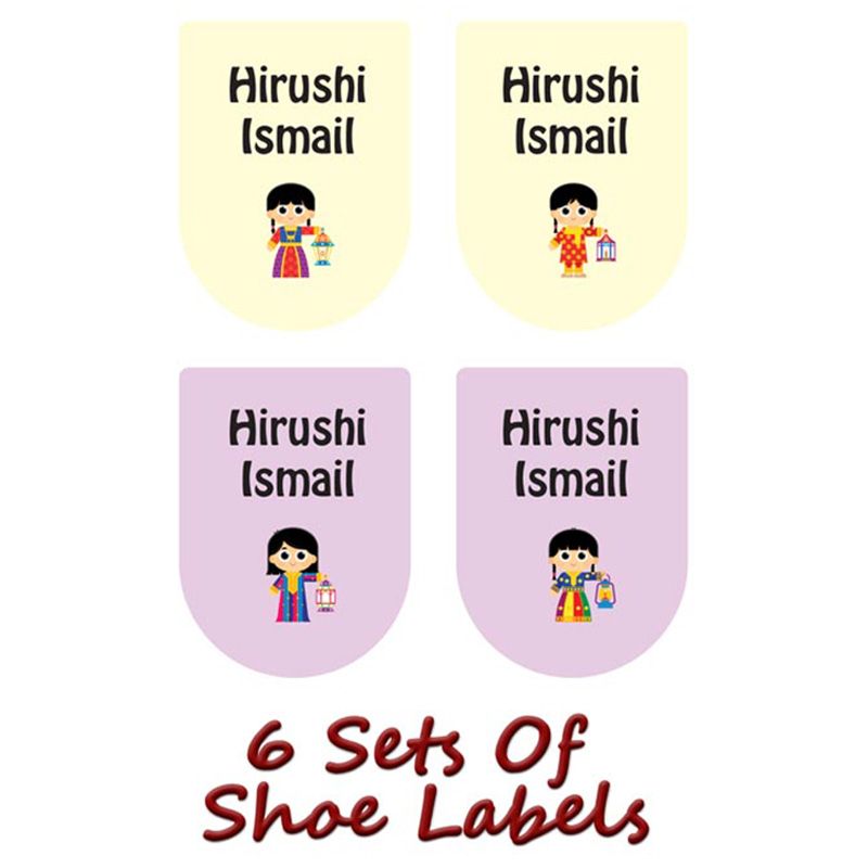 Printshop - Personalised Waterproof Labels Set - Girl 2