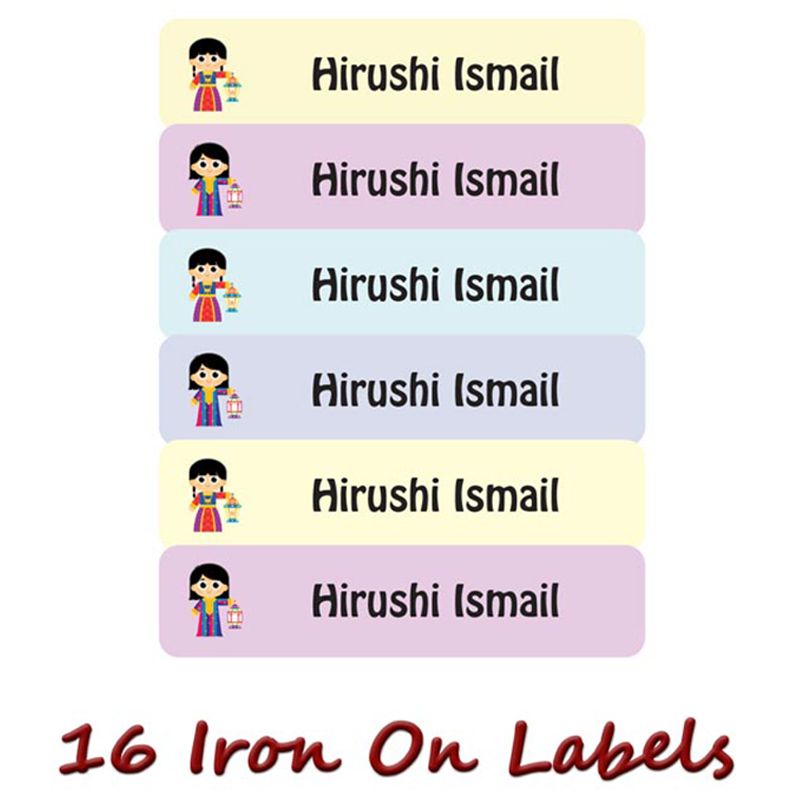 Printshop - Personalised Waterproof Labels Set - Girl 2