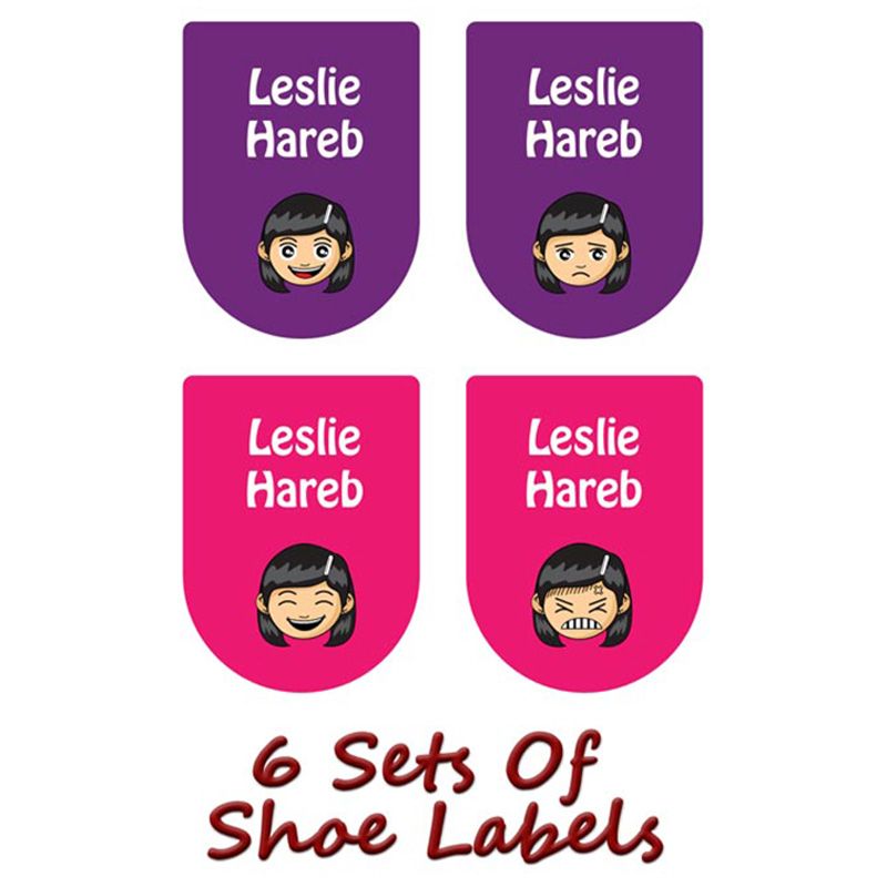 Printshop - Personalised Waterproof Labels Set - Girl 3