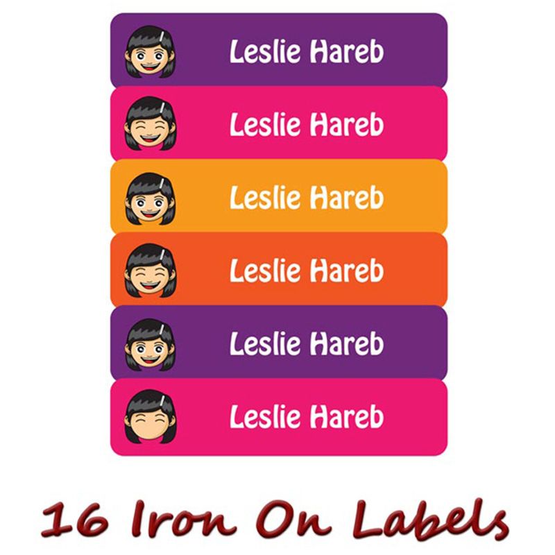 Printshop - Personalised Waterproof Labels Set - Girl 3