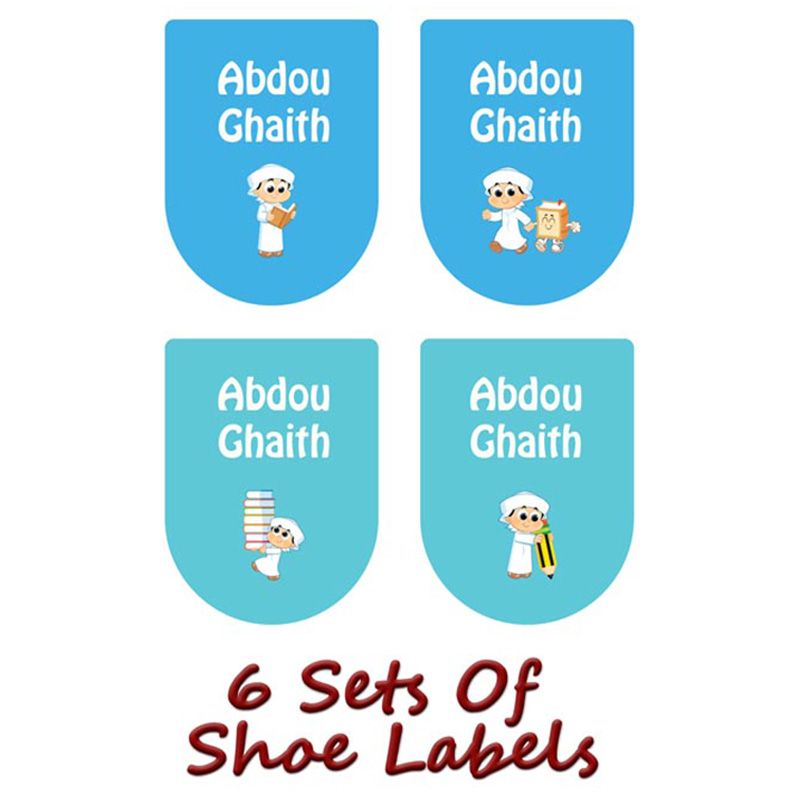 Printshop - Personalised Waterproof Labels Set - Arab Boy 2