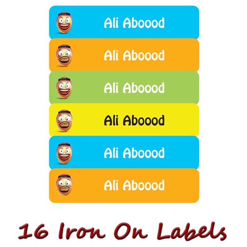 Printshop - Personalised Waterproof Labels Set - Faces