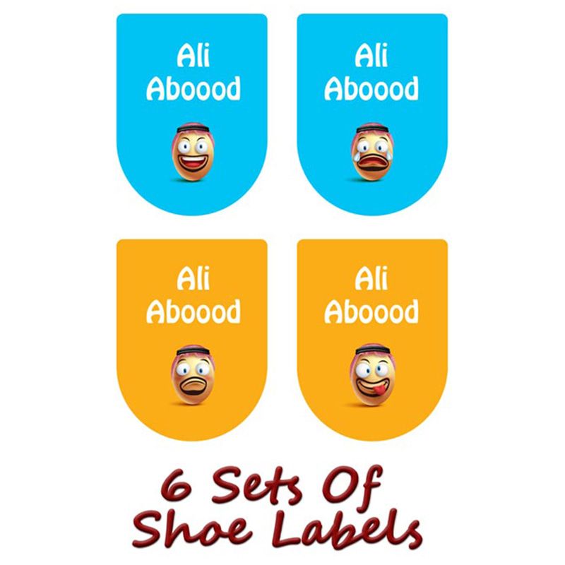 Printshop - Personalised Waterproof Labels Set - Faces