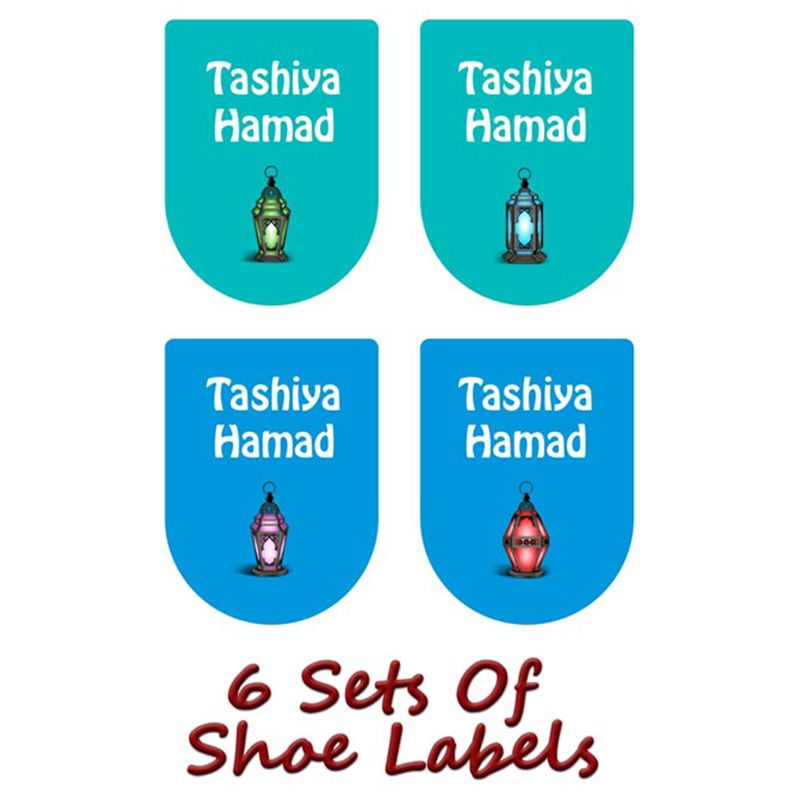 Printshop - Personalised Waterproof Labels Set - Lamp 2