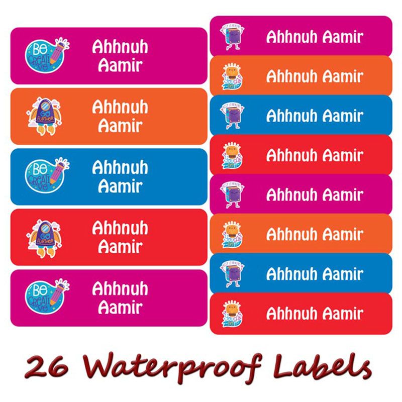 Printshop - Personalised Waterproof Labels Set - Drawing Sets