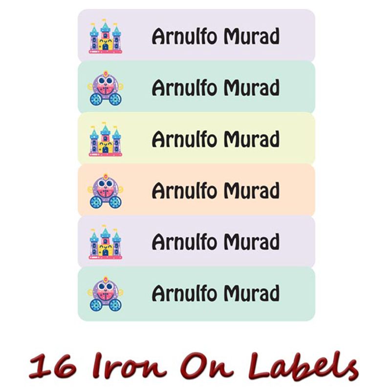 Printshop - Personalised Waterproof Labels Set - Crowns