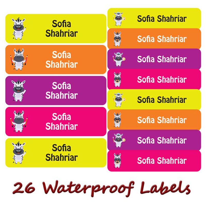 Printshop - Personalised Waterproof Labels Set - Cat 2