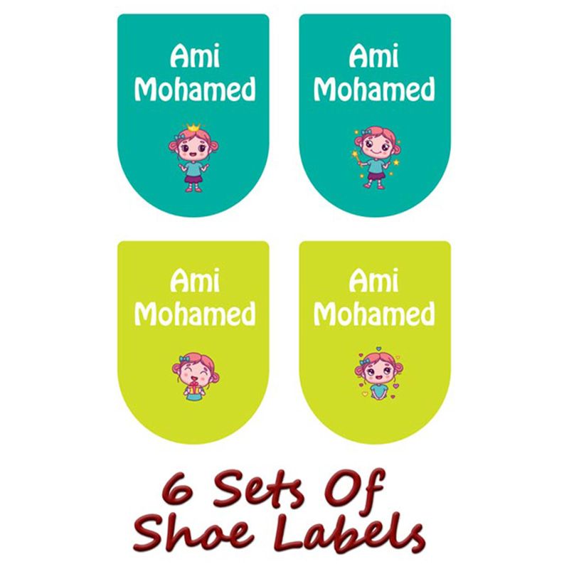 Printshop - Personalised Waterproof Labels Set - Girl 4