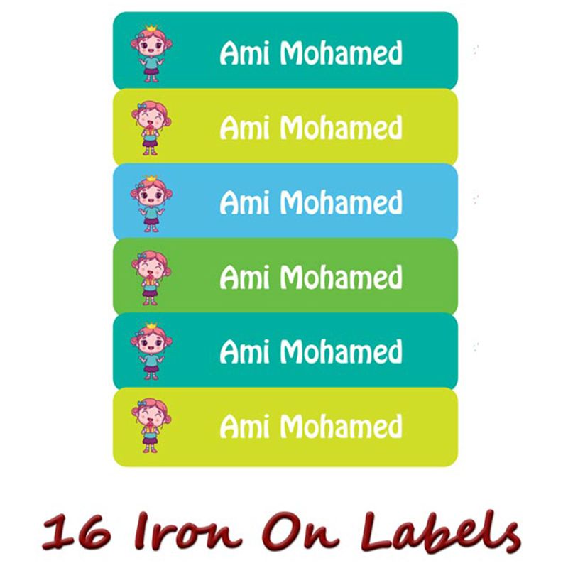 Printshop - Personalised Waterproof Labels Set - Girl 4