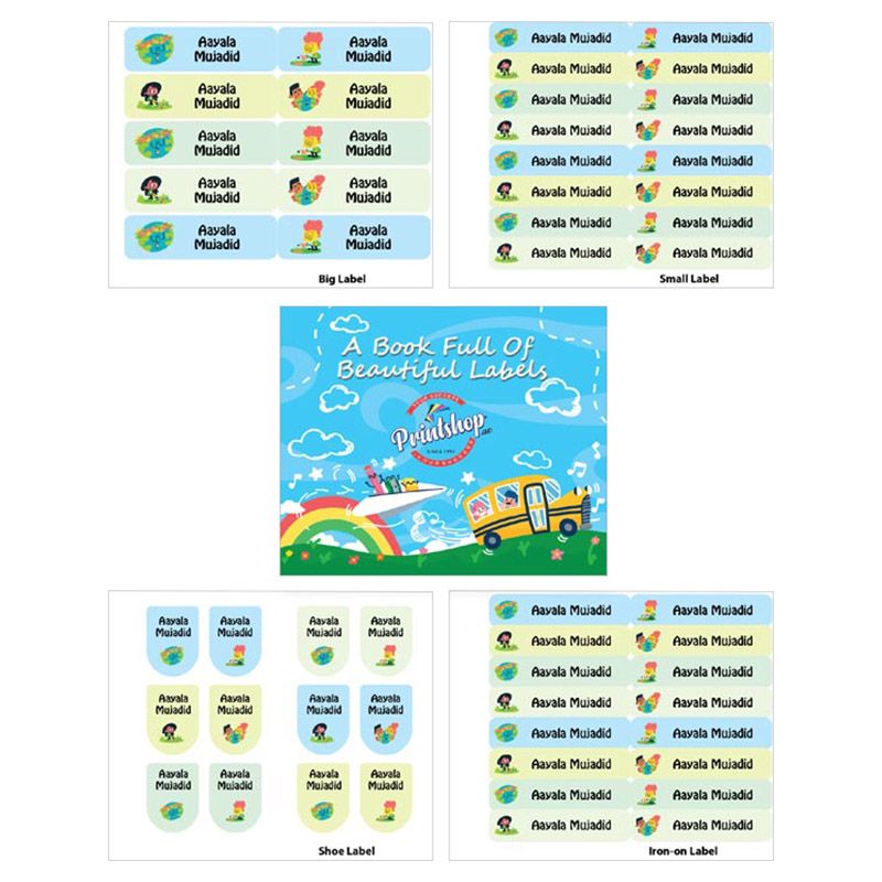 Printshop - Personalised Waterproof Labels Set - Gardening