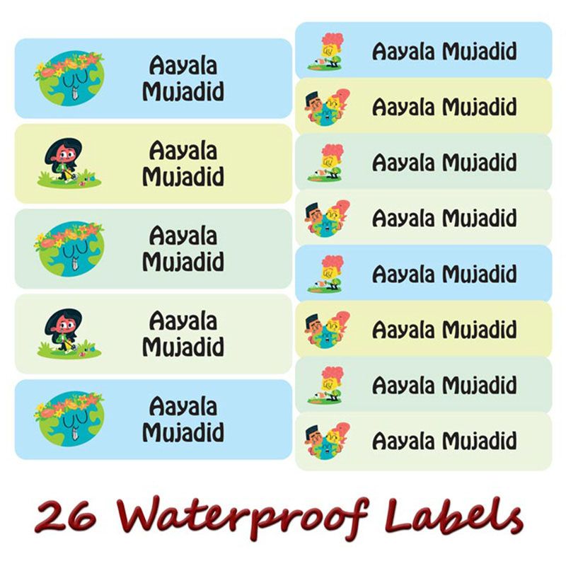 Printshop - Personalised Waterproof Labels Set - Gardening