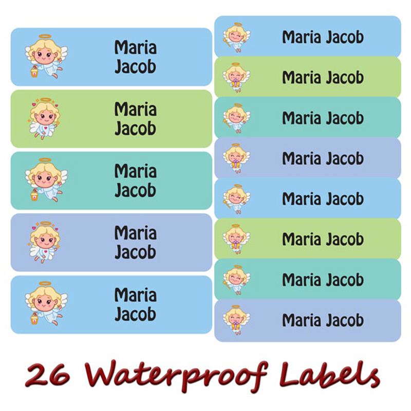 Printshop - Personalised Waterproof Labels Set - Angel