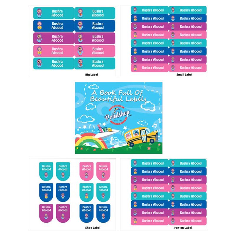 Printshop - Personalised Waterproof Labels Set - Teacher