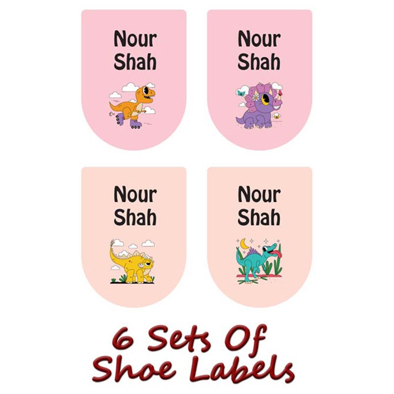 Printshop - Personalised Waterproof Labels Set - Dinosaurs 4