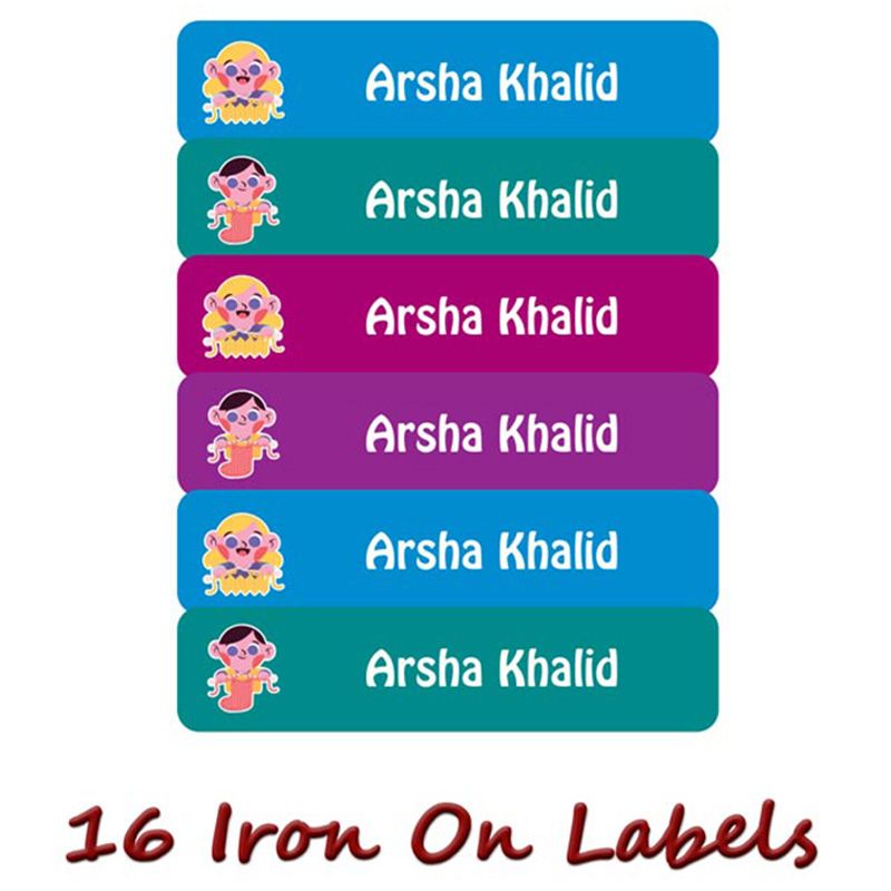 Printshop - Personalised Waterproof Labels Set - Cartoons