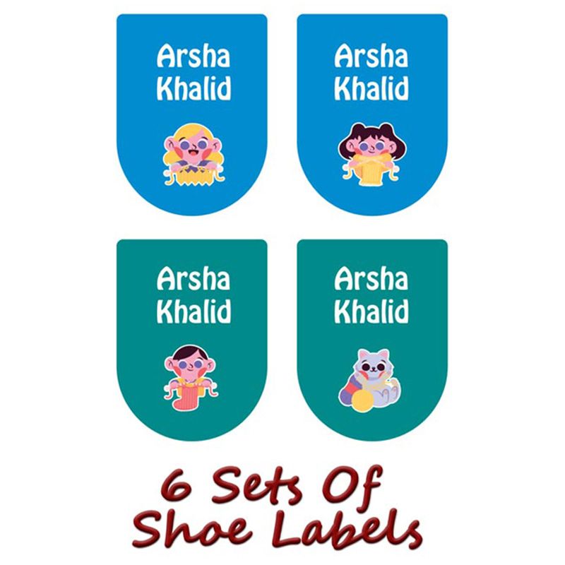 Printshop - Personalised Waterproof Labels Set - Cartoons