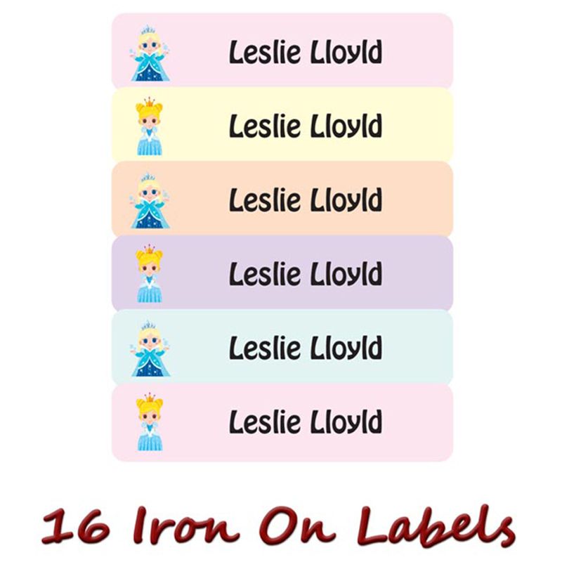 Printshop - Personalised Iron On Labels - Princess 2 - 16pcs