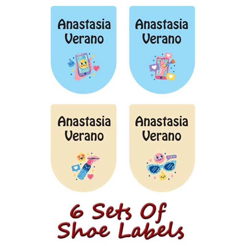 Printshop - Personalised Shoe Labels - Gadgets - 6pcs