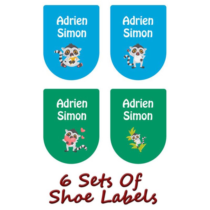 Printshop - Personalised Shoe Labels - Cat2 - 6pcs