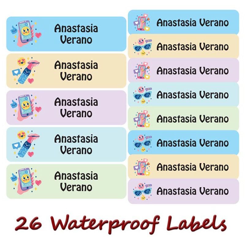 Printshop - Personalised Waterproof Labels - Gadgets - 26pcs