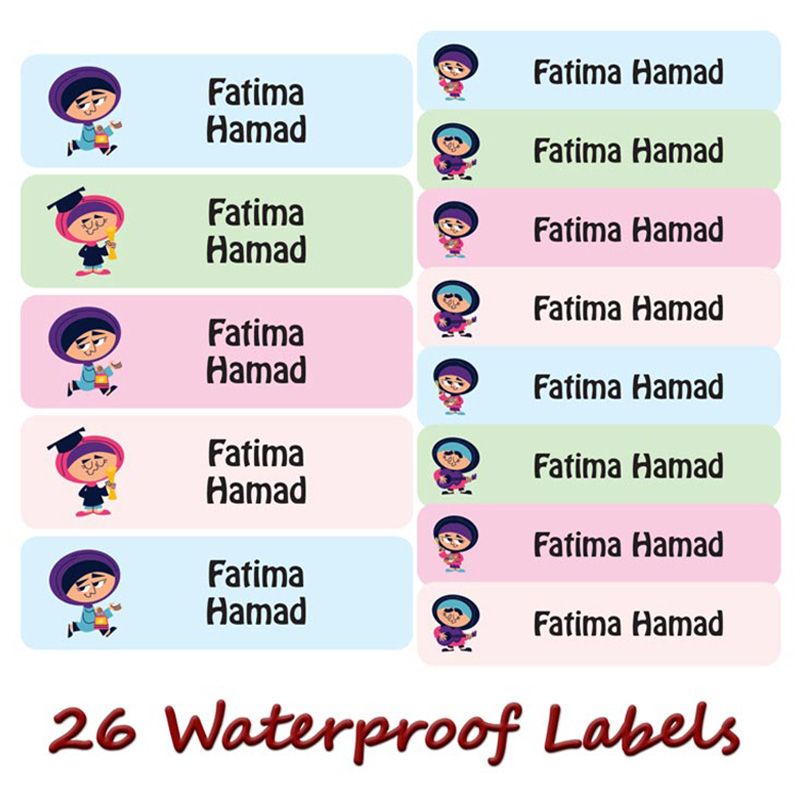 Printshop - Personalised Waterproof Labels - Graduate - 26pcs