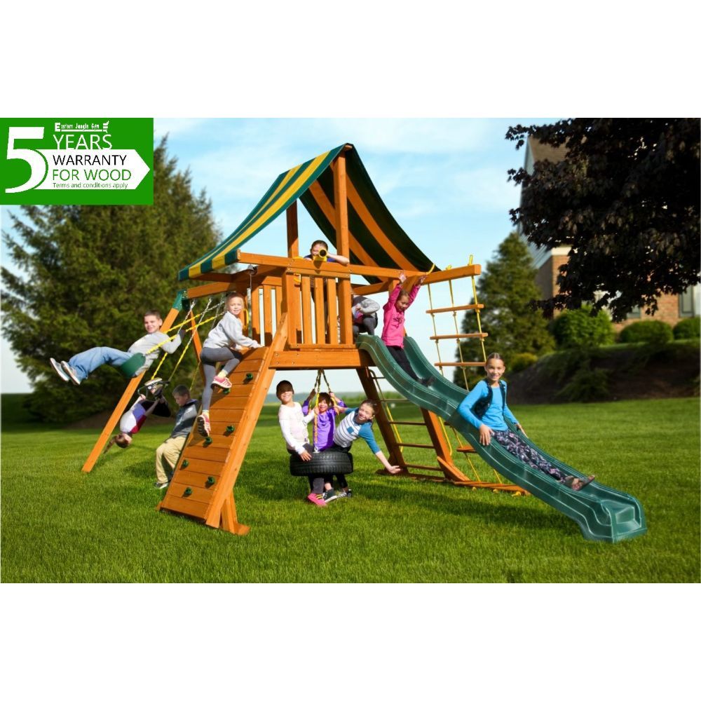 Eastern Jungle Gym - Supremescape Swing Set With Slide & Tent