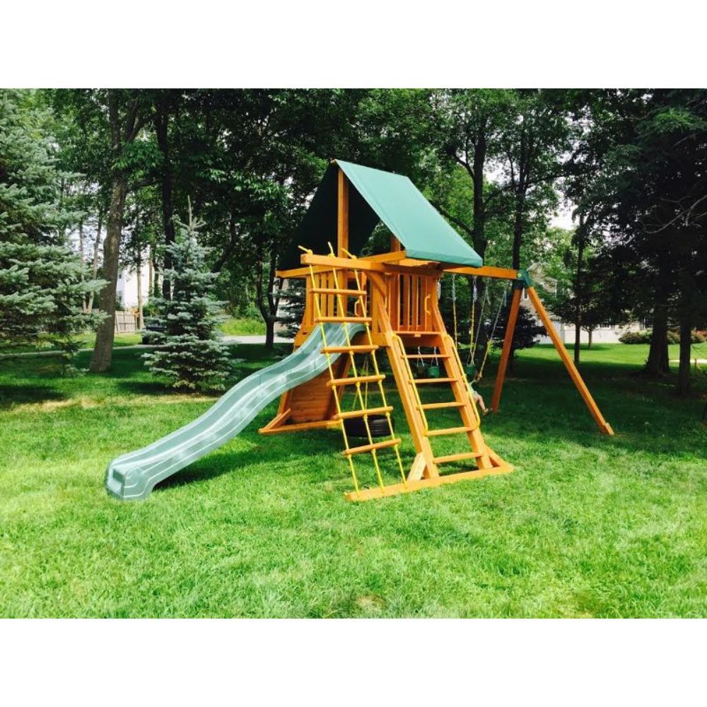 Eastern Jungle Gym - Supremescape Swing Set With Slide & Tent